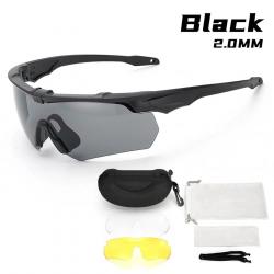 Military Tactical Goggles CS  Windproof Shooting Glasses, Thick HD 3 Lens, Motocross Motorcycle, Mou