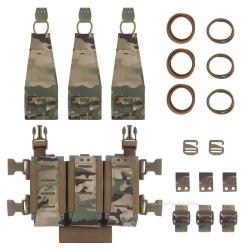 Multifunction Sleds Placard Triple 556 Magzine Pouch for UG LV119 FCPC V5 Tactical Plate Carrier Che