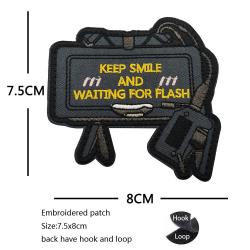 New 3D PVC M416 Q Edition Rubbe Armband BABAYAGA Backpack Morale Collection Pink SR 25 Military Hook