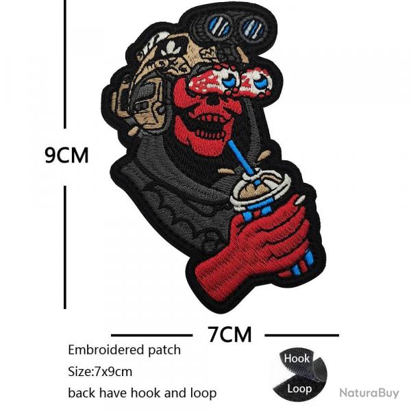 New 3D PVC M416 Q Edition Rubbe Armband BABAYAGA Backpack Morale Collection Pink SR 25 Military Hook