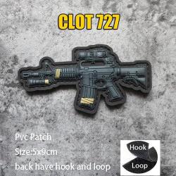 New 3D PVC M416 Q Edition Rubbe Armband BABAYAGA Backpack Morale Collection Pink SR 25 Military Hook