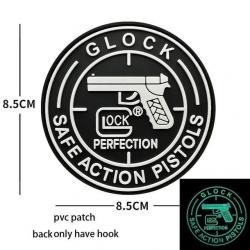 New 3D PVC M416 Q Edition Rubbe Armband BABAYAGA Backpack Morale Collection Pink SR 25 Military Hook