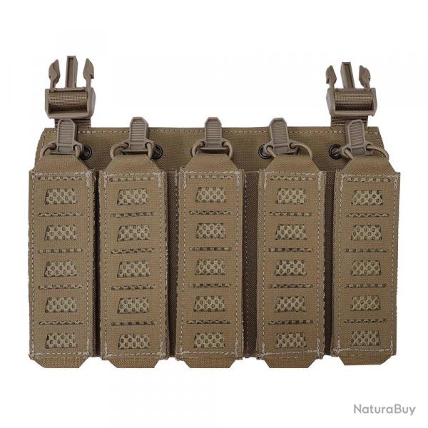 New Tactical Hunting Magazine Pouch with Hook Backing Tactical Placard for MP5 MP7 Magazines with El
