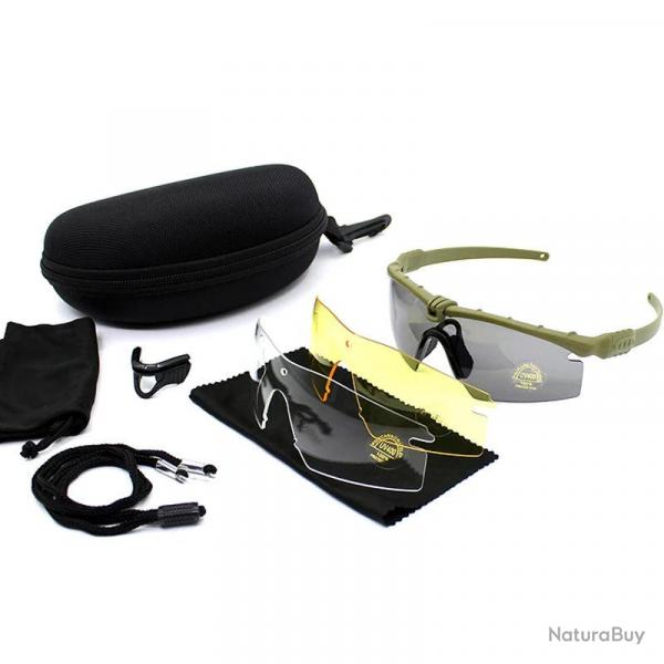Outdoor Military tactics Glasses 3.0 Ballistic Polarization Goggles Military Hunting Air Gun Shootin