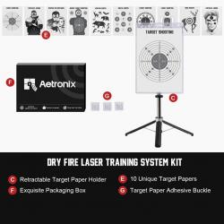 Professional Electronic Target Holder with Mobile Phone Stand Target Paper Set for Dedicated Dry Fir