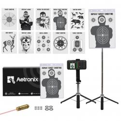 Professional Electronic Target Holder with Mobile Phone Stand Target Paper Set for Dedicated Dry Fir