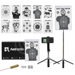 Professional Electronic Target Holder with Mobile Phone Stand Target Paper Set for Dedicated Dry Fir