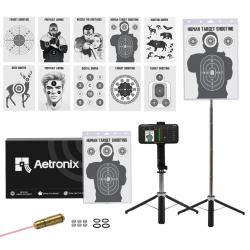 Professional Electronic Target Holder with Mobile Phone Stand Target Paper Set for Dedicated Dry Fir