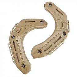 Rail latéral pour casque Fast MK TACWAR - Marron
