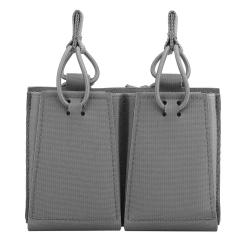 Pochette chargeur double 5,56 AR 500D GBRS - Gris