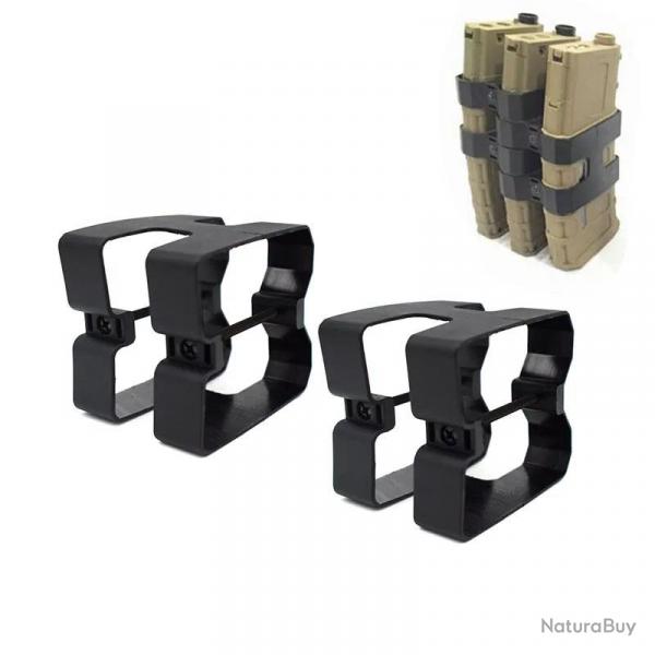 Tactical Dual Rifle Magazine Parallel Link for M4 A1 Rifle Mag Coupler Clip Airsoft Magazine Connect