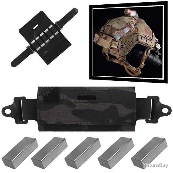 Poche à Contrepoids Pour Casque Tactique - Airsoft, Fixation OPS-Core Fast, Neuf
