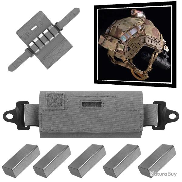 Poche à Contrepoids Pour Casque Tactique - Airsoft, Fixation OPS-Core Fast, Neuf