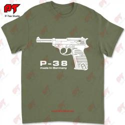 Walther P38 T-shirt Q7KZ - Army green / XXL