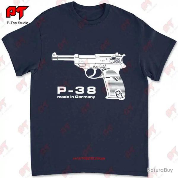 Walther P38 T-shirt Q7KZ - Navy blue / XXXL