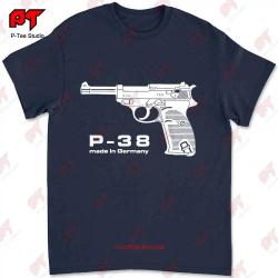 Walther P38 T-shirt Q7KZ - Navy blue / XXL
