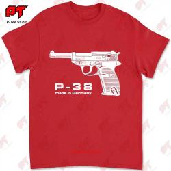 Walther P38 T-shirt Q7KZ - Red / XXL