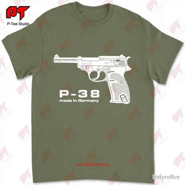 Walther P38 T-shirt Q7KZ - Army green / XXXL