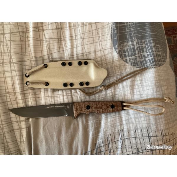 VEND COUTEAU DE SURVIE FOX KNIVES AFGANISTAN MMORIAL KNIFE AMK-279 HILL KNIVES DESIGN.