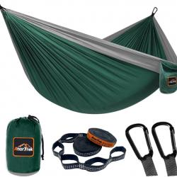 Hamac Ultra Léger 280x140cm Nylon Parachute Capacité Charge 230 kg Bivouac Camping Randonnée