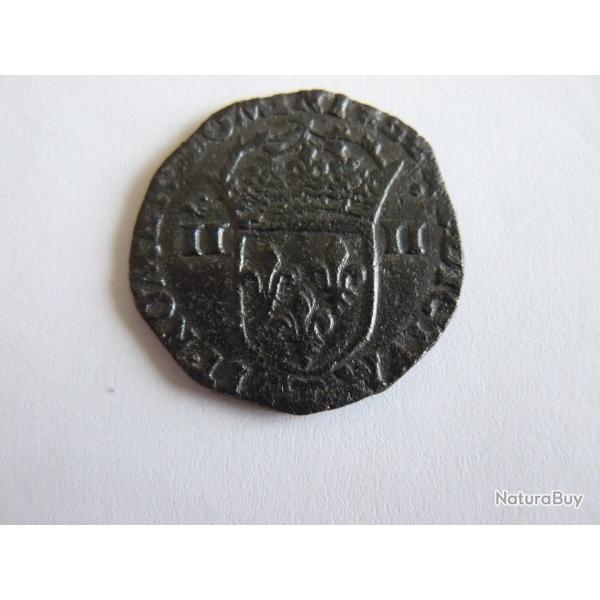 (5) monnaie quart d'cu argent Henri III 1593