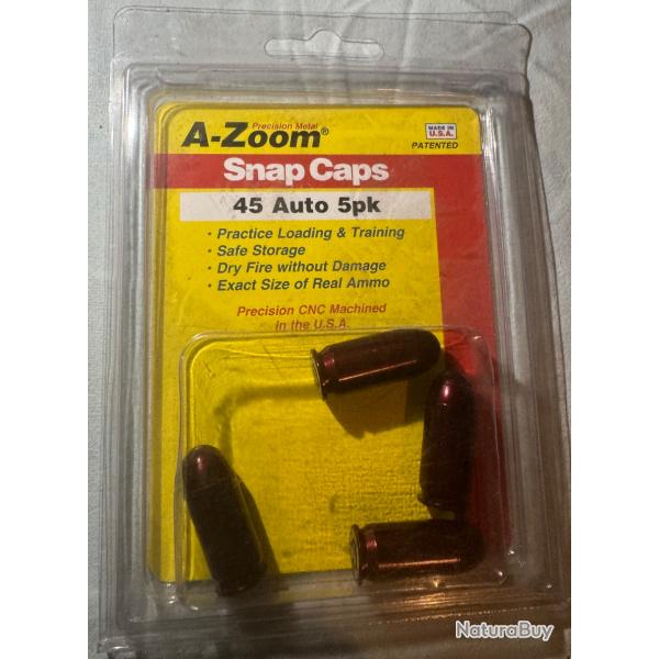 Snap Caps A-Zoom .45 Auto - Lot de 4 sur 5 (bote d'origine)