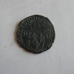 (8) monnaie 1/4 d'écu argent Henri III 1587