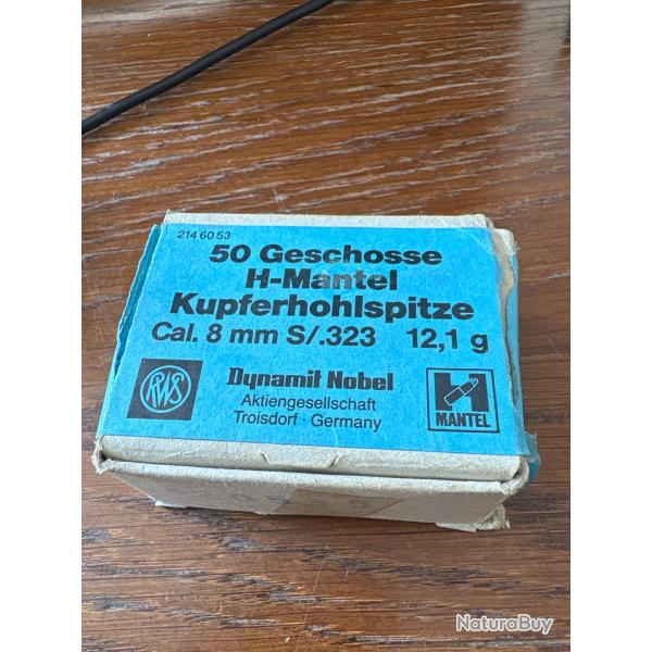 Ogives  Rws 8 mm S/ 12,1g