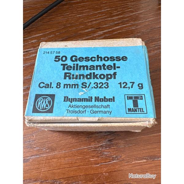 Ogives  Rws 8 mm S/ 12,7 gr