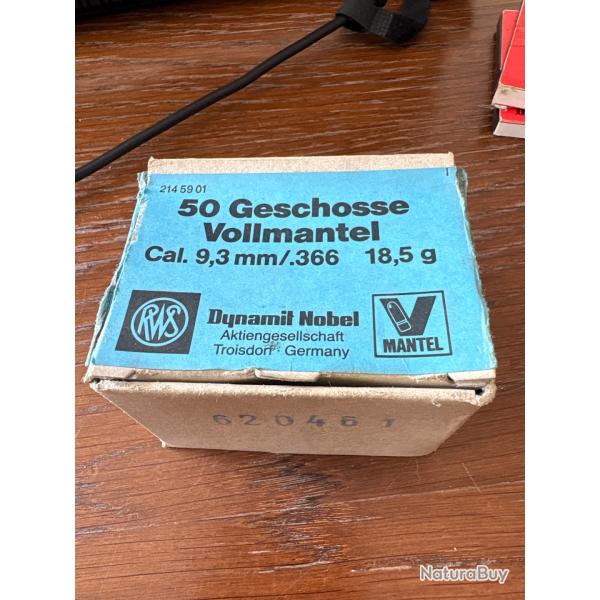 Ogives Rws 9,3 mm / 366