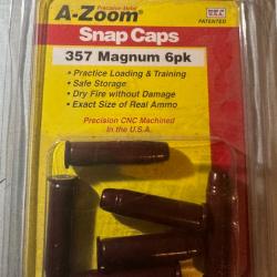 Douilles amortisseur A-Zoom Snap Caps .357 Magnum (x6) - Neuf sous blister