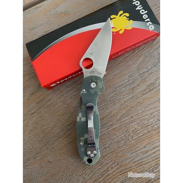Vends couteau outdoor Spyderco Para 3