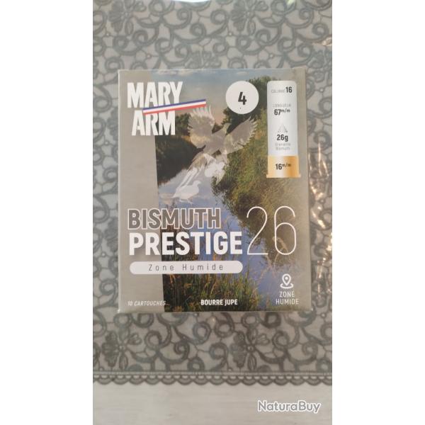50 cartouches Mary Arm Cal 16/67 BISMUTH Prestige 26g n6