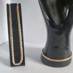 Superbe Parure Or 18K Collier et Bracelet Maille Haricot , 750 , 18 Carats