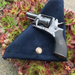 Étuis housse holster pour revolver 320 Bulldog .couleur bleu et pression cuivre