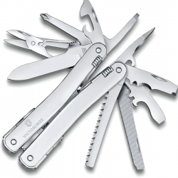 Victorinox 3.0224.MN  Swiss Tool Spirit MX, Argent, Dans Un Étui-Ceinture En Nylon