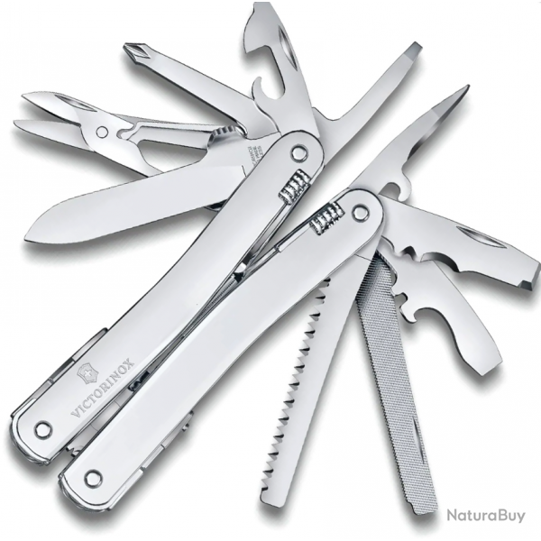 Victorinox 3.0224.MN  Swiss Tool Spirit MX, Argent, Dans Un tui-Ceinture En Nylon