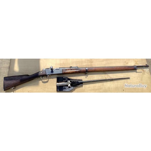 Lebel modele 1886 M93 modifie N calibre 8mm avec baionnette
