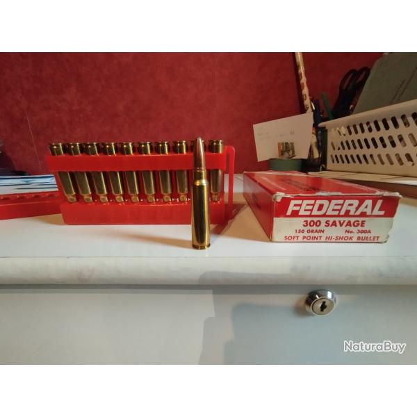 Munitions 300 Savage federal demi blinde 150grains/9.72gr