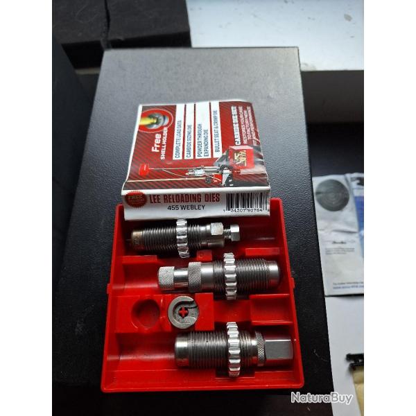 Outil rechargement LEE pour revolver  WEBLEY 455