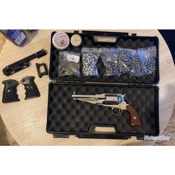 REVOLVER PIETTA - 1858 Remington New Model Army Sheriff - Inox - CAL.44