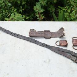 ARMÉE ALLEMANDE - lot d'articles en cuir hippomobile allemand - WWII Cavalerie allemande