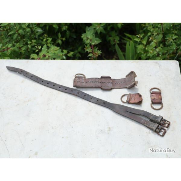 ARME ALLEMANDE - lot d'articles en cuir hippomobile allemand - WWII Cavalerie allemande