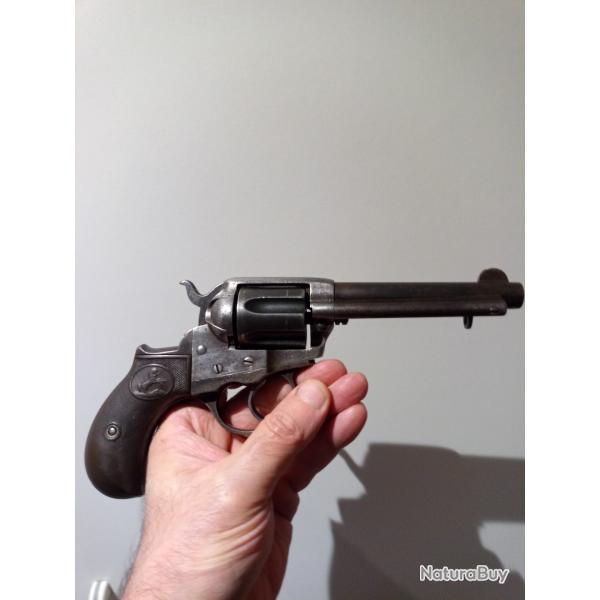 REVOLVER COLT 38 LC LIGHTNING 1877 AVEC PV