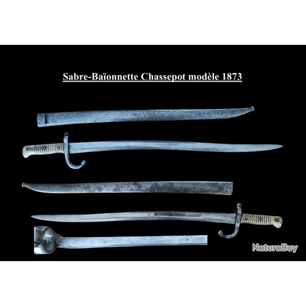 baionnette chassepot 1873 - manufacture d'armes de St tienne.