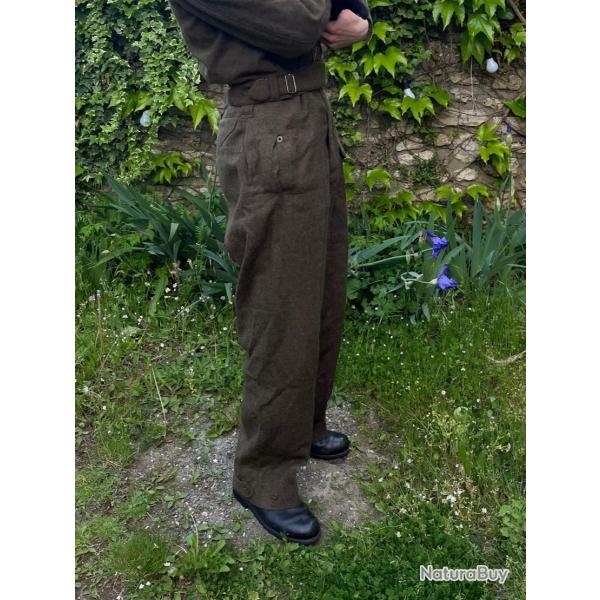 Pantalon battle dress canadien original dat 1945