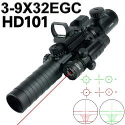 3-9X32 portée télémètre éclairé fusil holographique 4 visée de réticule -**20MM