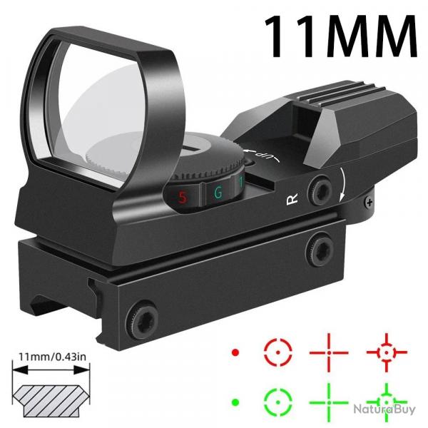Lunette de vise multifonctionnelle  revtement complet en mtal -**HD101 11MM LIVRAISON GRATUITE