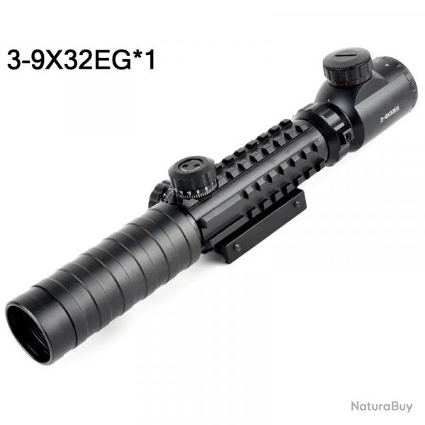 Vise optique pour fusil d'extrieur 3-9X32EG, rouge/vert -**Only 3-9x32EG