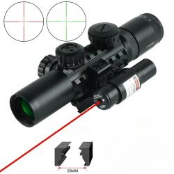 DulOptical-Lunette de visée laser ChlorAirsoft 3-9x26EG red-laser